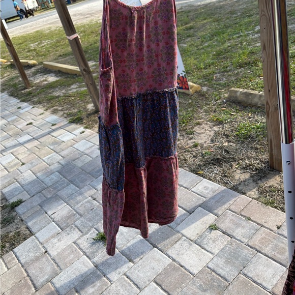 NATURAL LIFE Pink Patchwork Floral Tank Top - Picture 4 of 4